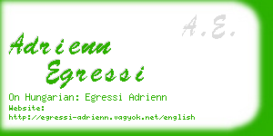 adrienn egressi business card